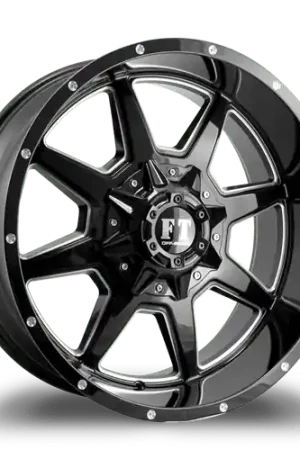 Warranty Included FULL THROTTLE FT2 8x180 20x10-24 BLACK / MILLED