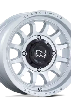 Clearance Black Rhino Powersports RAPID UTV 4X110 15X7 +10 HYPER SILVER W/ MACHINED FACE