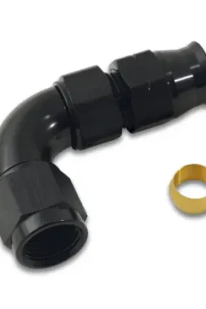 Vibrant 3/8In Tube to -6AN Female 90 Degree Union Adapter Fitting w/ O — PMD Premier Motoring Development Genuine
