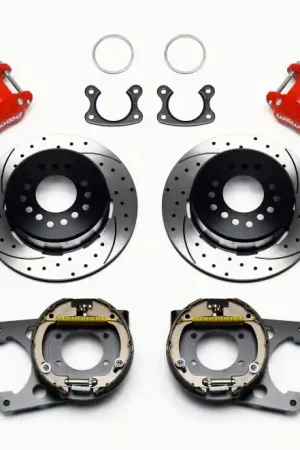 Fresh Stock Wilwood D154 P/S P-B Kit Drilled-Red Small Ford 2.50in Offset — PMD Premier Motoring Development
