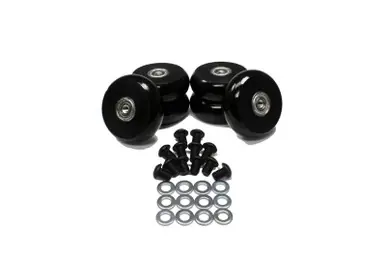 Energy Suspension 2.375in Black Hyper-Glide PolyCreeper Wheels (Set of 6) - 9.9172G Luxury