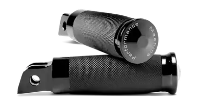 New Release Performance Machine Footpegs ContourRider - Black Ano - 0035-1235M-B