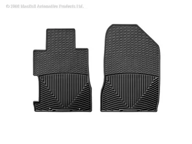 WeatherTech 06-11 Honda Civic Coupe / Si Coupe Front Rubber Mats - Black - W65 Clearance