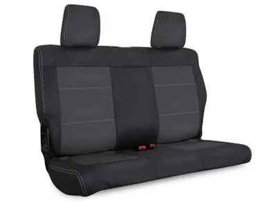 Special Offer PRP 11-12 Jeep Wrangler JKU Rear Seat Cover/4 door - Black/Grey - B021-03