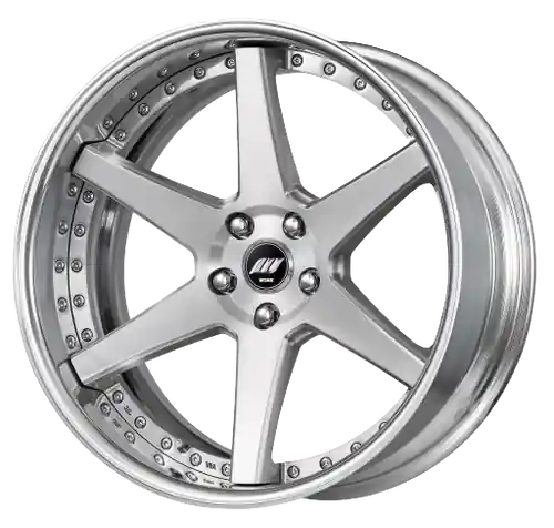 Work Zeast Black Label Bst1 5x120.65 20x9.5+45 O Disk Brush Silver Clear Professional Grade