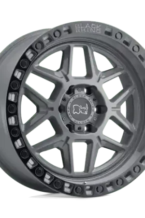 Worldwide Shipping Black Rhino KELSO 5X127 18X9 -18 BATTLESHIP GRAY W/ BLACK RING