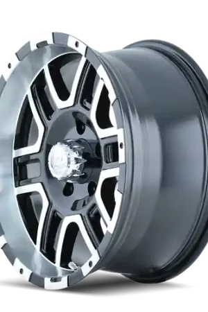 Ion Type 179 6x127 17x8+10 Black/Machined Face/Machined Lip Final Sale