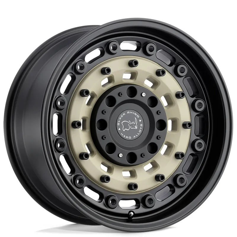 Order Now 20" Black Rhino Wheels Arsenal Sand on Black Crossover Rims