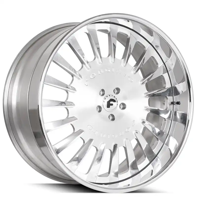 20" Forgiato Wheels Calibro Polished Face with Chrome Lip Forged Rims Free Delivery