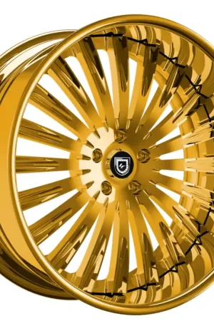 21" Lexani Forged Wheels LF-734 Camus Gold over Chrome Rims Hot Picks