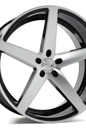 Axe ZX9 5x120 22X9+35 BLACK AND POLISHED FACE Hot Deal