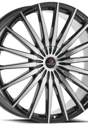 Fresh Stock Cavallo CLV-34 5x110/5x114.3 20x8.5 +35 Gloss Black & Machined