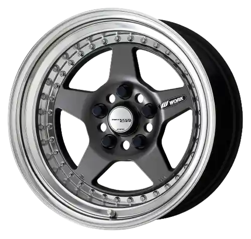 Discount Work Meister Cr01 5x112 15x6.5+1 O Disk Matte Gunmetal