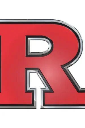 Latest Rutgers University Embossed Emblem; Red