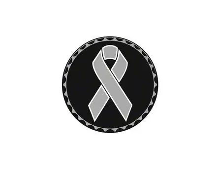 Brain Cancer Ribbon Rated Badge Weekend Sale