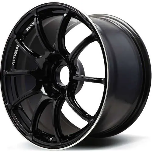 Advan Racing RZII 5x112 19x9.5 +50 RACING GLOSS BLACK & RING Exclusive
