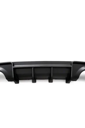 BD Style Rear Diffuser; Matte Black Fan Favorite