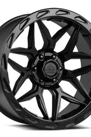 LOCK OFFROAD MATRIX 6x135/6x139.7 17x9 +0 Matte Black W Matte Black Ring Clearance