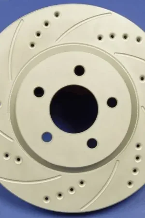 One Day Deal Jeep Wagoneer SP Performance Cross Drilled and Slotted Vented Front Rotors - F51-13