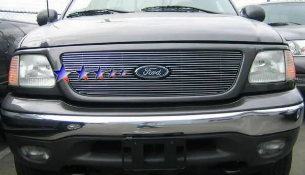 Ford F150 APS Billet Grille - Honeycomb Style with Logo Opening - Upper - Aluminum - F65722A Cheap