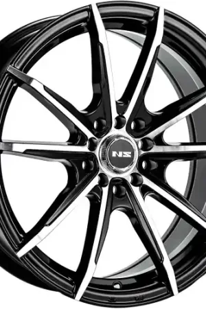 Ns Wheels NS1602 4x100/4x114.3 17x7.5 +38 Gloss Black Machined Trusted Brand