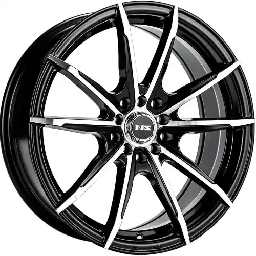 Ns Wheels NS1602 4x100/4x114.3 17x7.5 +38 Gloss Black Machined Trusted Brand