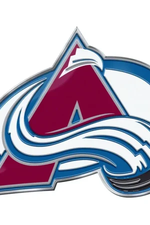 Colorado Avalanche Embossed Emblem; Burgandy Express Delivery