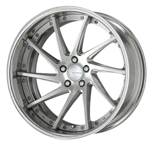 Work Gnosis Cvs 5x120 22x9.5+0 H Disk Brush Silver Clear Trusted Brand