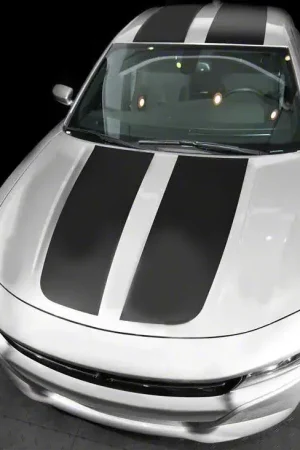 Super Sale Over-The-Top Sport Double Stripes; Gloss Black