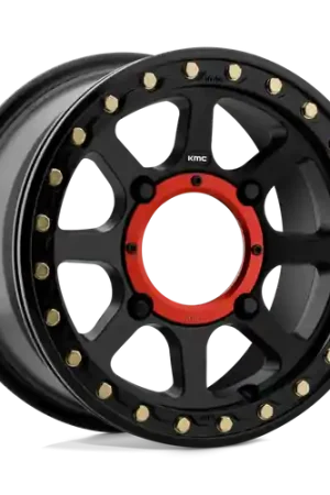 Top Pick KMC Powersports KS234 ADDICT 2 BEADLOCK 4X137 14X7 +38 SATIN BLACK