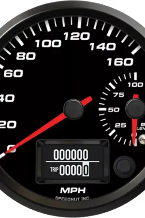 Wholesale Speedhut EV Series Orion 4-Inch Dual Gauge with Warning; 160 MPH Speedometer; Battery Level 0 to 100%