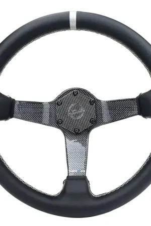 NRG Innovations Carbon Fiber 350mm Steering Wheel; Gold Direct From Manufacturer