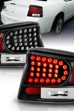 Warranty Included ANZO 2006-2008 Dodge Charger LED Taillights Black — PMD Premier Motoring Development