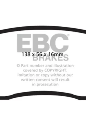 EBC 08+ Suzuki Grand Vitara 2.4 Ultimax2 Front Brake Pads — PMD Premier Motoring Development Authentic