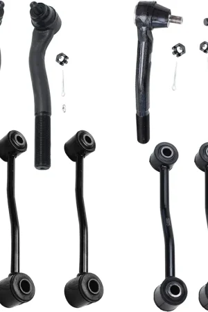 8pc Front & Rear Sway Bar Links Tie Rods Suspension Kit Modern