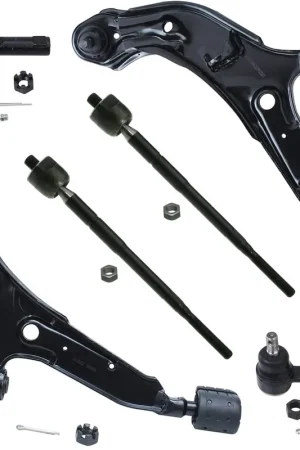 6pc Front Lower Control Arms Tie Rods Suspension Kit Limited Offer