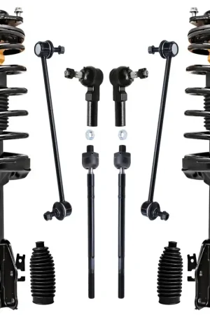 Free Returns 10pc Front Struts Sway Bar Links Tie Rods Suspension Kit