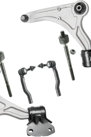 6pc Front Lower Control Arms Tie Rods Suspension Kit Flash Sale