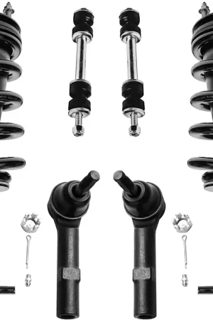 Cheap 6pc Front Struts Sway Bar Links Outer Tie Rods Suspension Kit