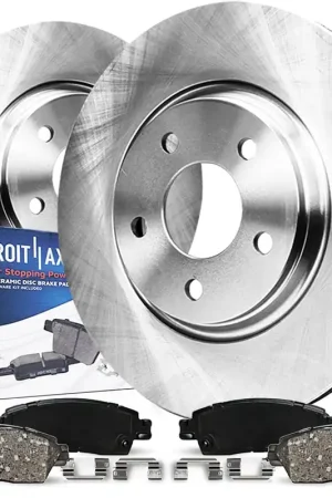 Clearance 4pc Front Disc Rotors and Ceramic Brake Pads Kit
