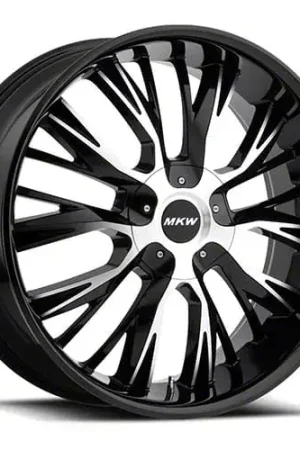 Best Choice MKW Offroad M122 Gloss Black Wheel; 22x9; 18mm Offset