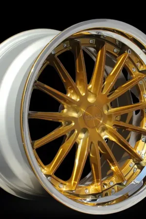 Rennen CSL-8 Tinted Bronze with Chrome Step Lip Wheel; Rear Only; 20x10.5; 42mm Offset Exclusive