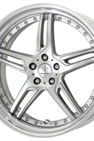 Luxury DURANDAL DD5.2 SILVER POLISHED 5x108 19X8.5 +49MM