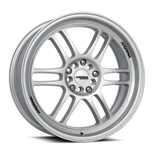 Exclusive KATANA RACING KR02 5x108/5x114.3 18x8 +40 Glossy Sliver