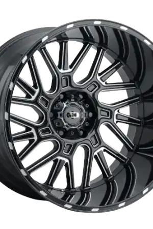 Vision Off-Road 404 Brawl 5x139.7 22x14-76 Gloss Black Milled Spoke Secure Checkout