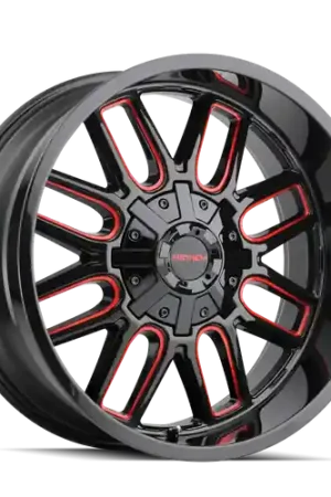 Clearance Mayhem Cogent 8107 6x135/6x139.7 22x10-19 Black W/Prism Red