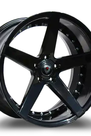 MARQUEE WHEELS M3226 5x120 20x9+15 BLACK - GLOSSY BLACK Flash Sale