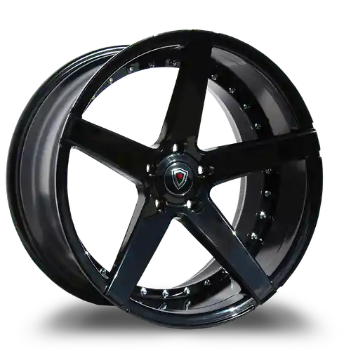 MARQUEE WHEELS M3226 5x120 20x9+15 BLACK - GLOSSY BLACK Flash Sale
