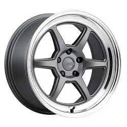 Kansei K14G Roku 5X108 18x9.5 38 Grey and Machined Lip Final Sale