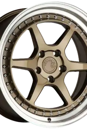 Authentic Aodhan DS09 5x114.3 18x9.5+15 Bronze w/Machined Lip